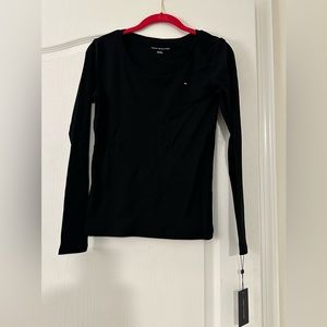 Women's XS Tommy Hilfiger long sleeve black shirt